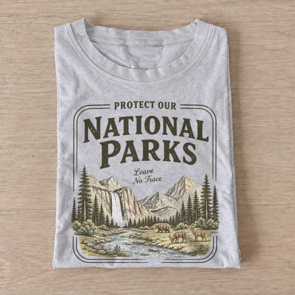 Protect our national parks t shirt gray20protect national parks.webp