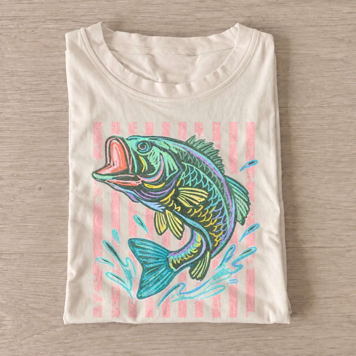 Psychedelic bass fish t shirt sand20psychedelic bass.webp