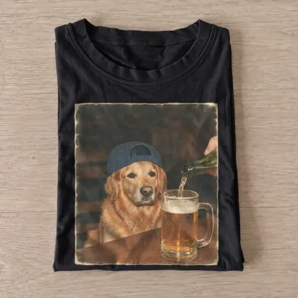Pub golden retriever t shirt black20pub golden retriever.webp