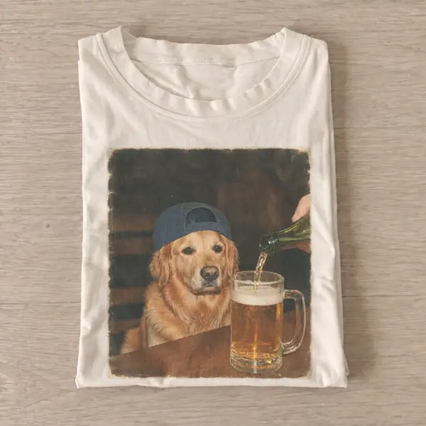 Pub golden retriever t shirt sand20pub golden retriever.webp