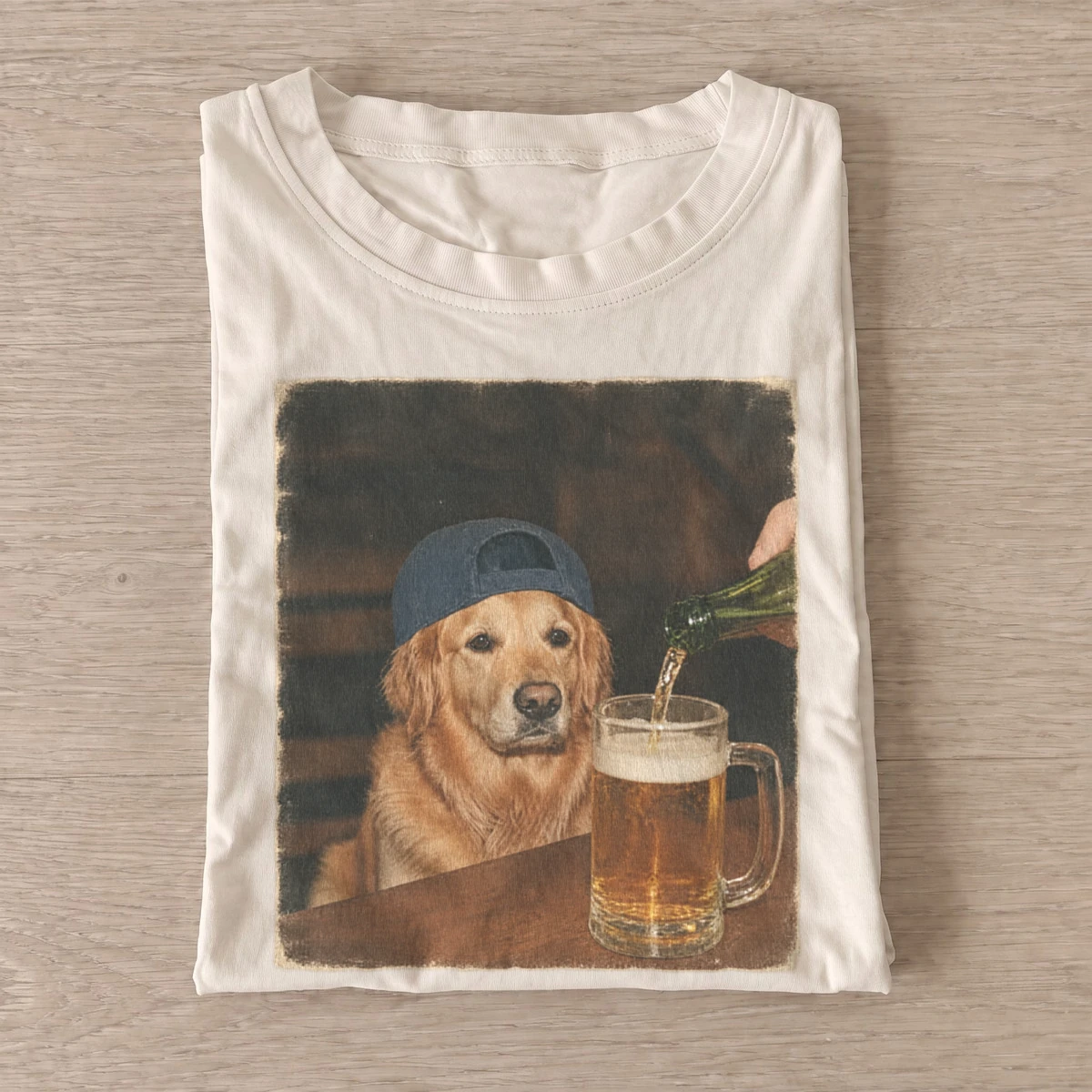 Pub golden retriever t shirt sand20pub golden retriever.webp