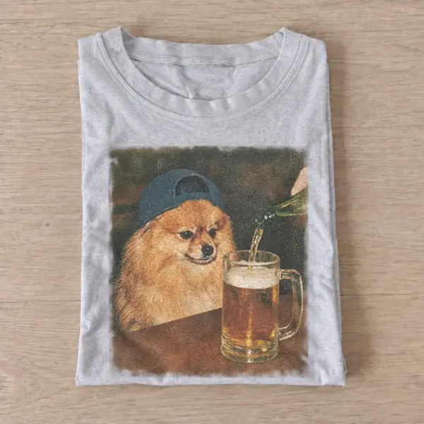 Pub pomeranian dog t shirt gray20pub pomeranian.webp