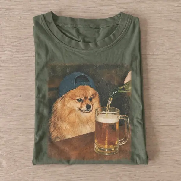 Pub pomeranian dog t shirt olive20pub pomeranian.webp