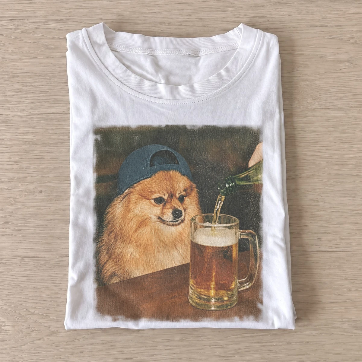 Pub pomeranian dog t shirt white20pub pomeranian.webp