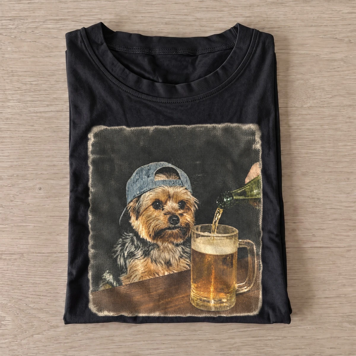 Pub terrier dog at bar t shirt black20pub terrier.webp