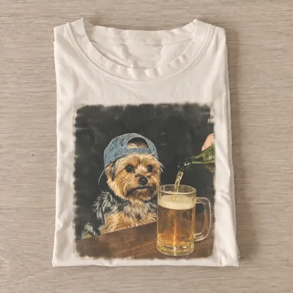 Pub terrier dog at bar t shirt sand20pub terrier.webp