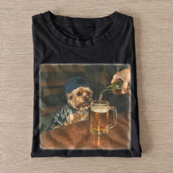 Pub yorkie dog graphic t shirt black20pub yorkie.webp