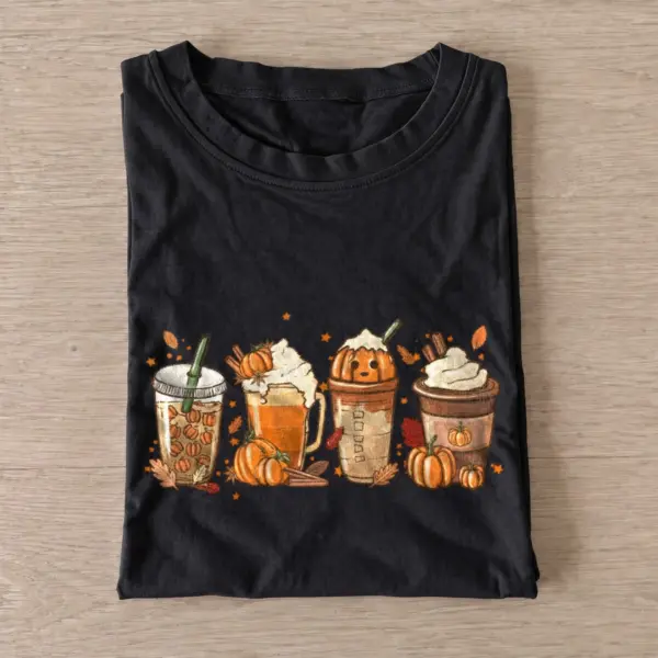 Pumpkin coffee flight t shirt black20pumpkin coffee flight.webp