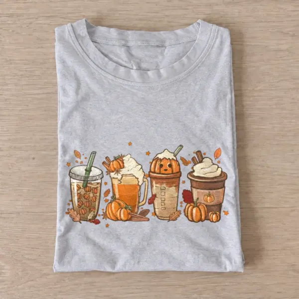 Pumpkin coffee flight t shirt gray20pumpkin coffee flight.webp