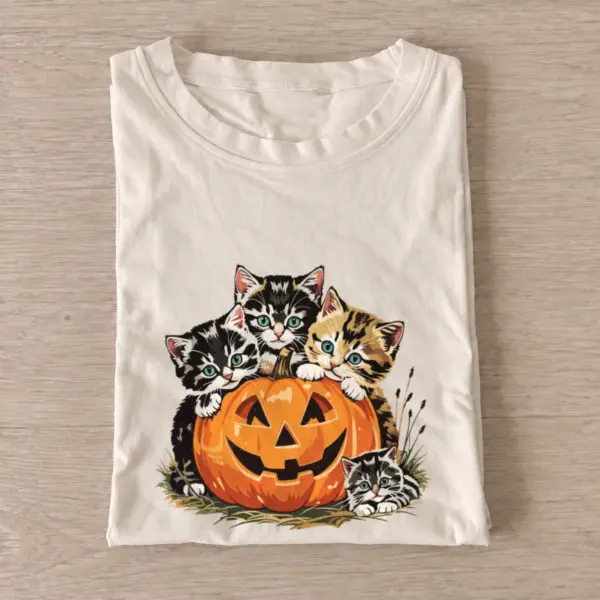 Pumpkin kitten quartet t shirt sand20pumpkin kitten quartet.webp