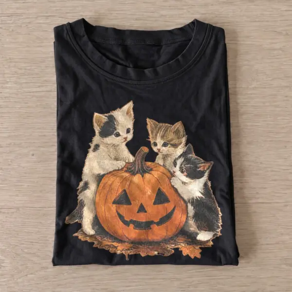 Pumpkin kitten trio t shirt black20pumpkin kitten trio.webp