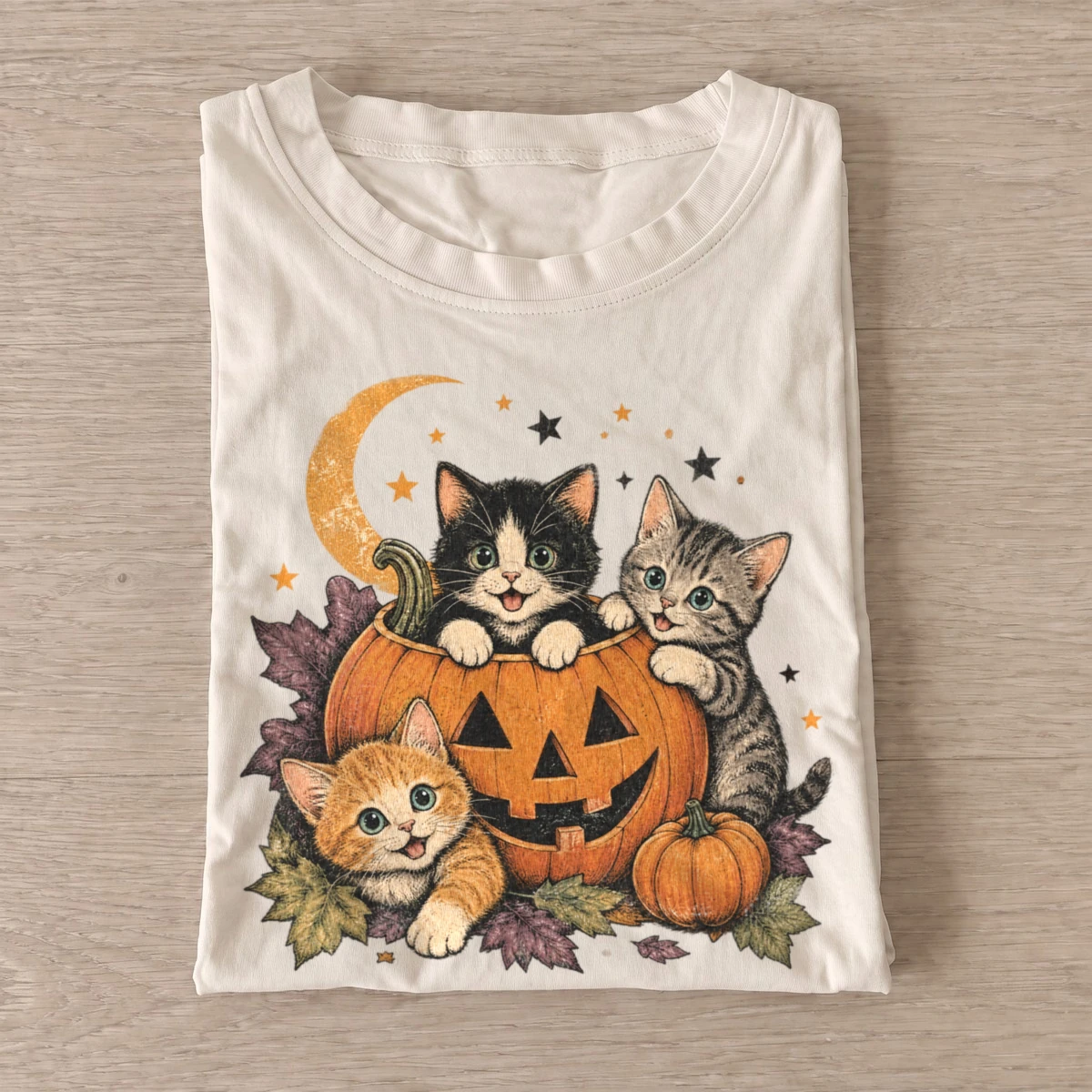 Pumpkin kittens halloween t shirt sand20pumpkin kittens.webp