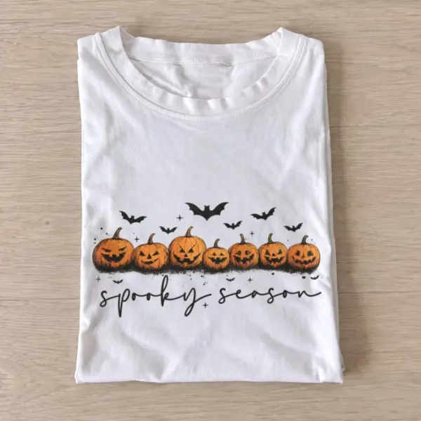 Pumpkin parade spooky season t shirt white20pumpkin parade.webp