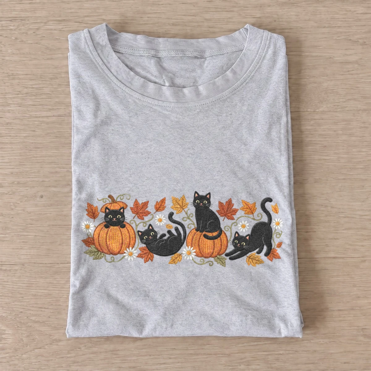 Pumpkin play cats t shirt gray20pumpkin play cats.webp