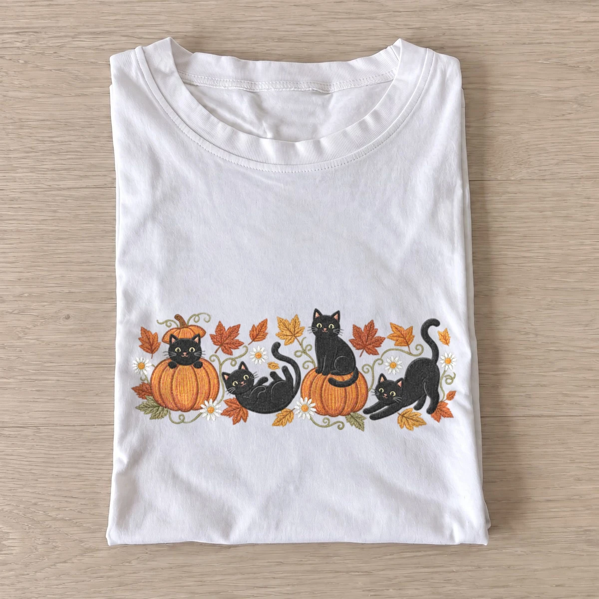 Pumpkin play cats t shirt white20pumpkin play cats.webp