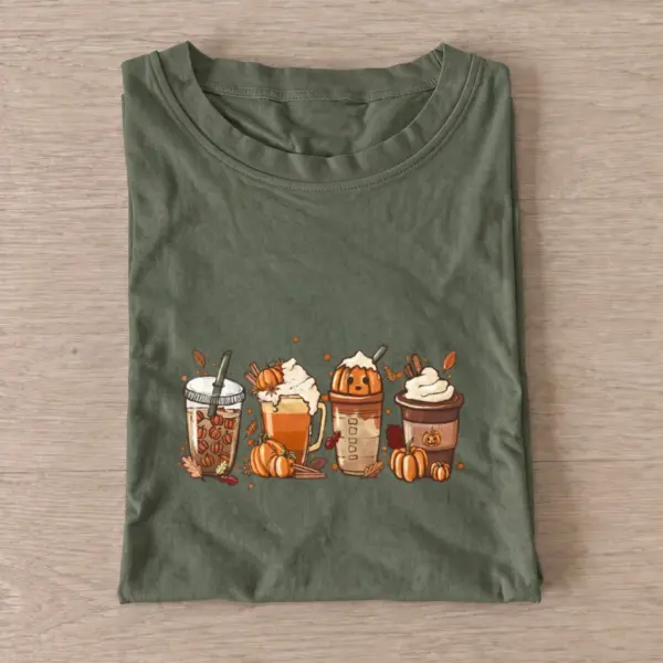 Pumpkin spice drinks t shirt olive20pumpkin spice drinks.webp
