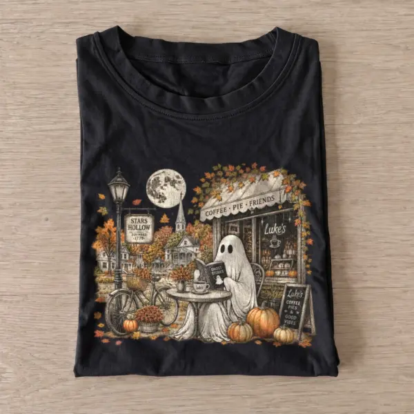 Pumpkin spice ghost t shirt black20pumpkin spice ghost.webp