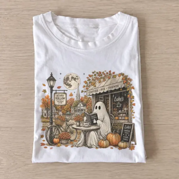 Pumpkin spice ghost t shirt white20pumpkin spice ghost.webp