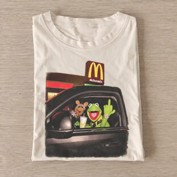 Puppet drive through graphic t shirt sand20puppet drive through.webp