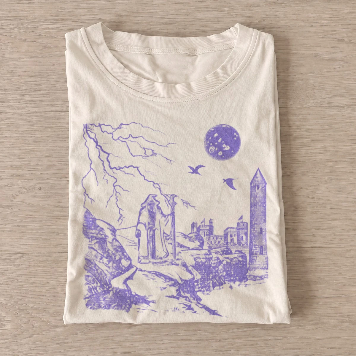 Purple gothic castle wizard t shirt sand20purple gothic castle.webp