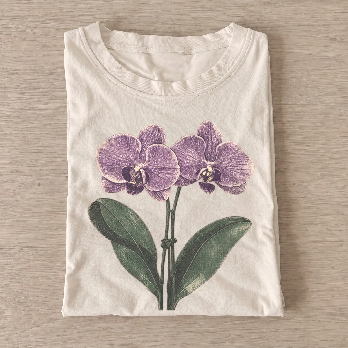 Purple orchids botanical t shirt sand20purple orchids.webp