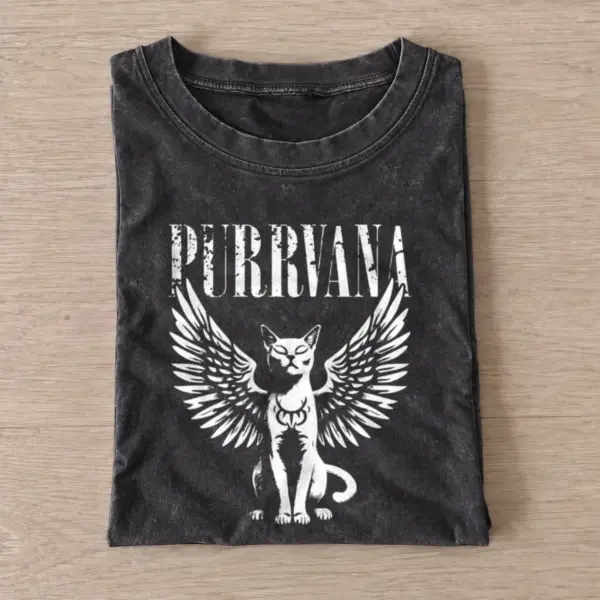 Purrvana vintage t shirt washed20black20purrvana.webp