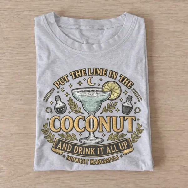 Put the lime in the coconut midnight margaritas t shirt gray20lime coconut cocktail.webp