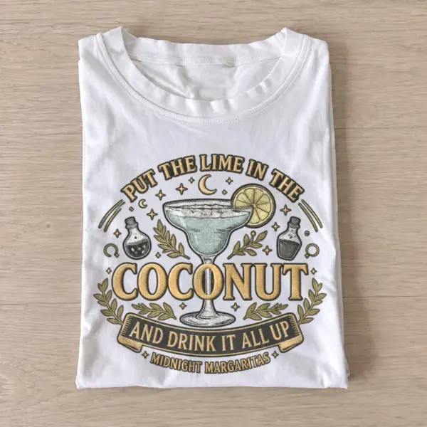 Put the lime in the coconut midnight margaritas t shirt white20lime coconut cocktail.webp