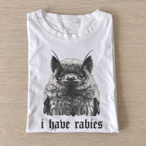Rabid lynx i have rabies graphic t shirt white20rabid lynx.webp