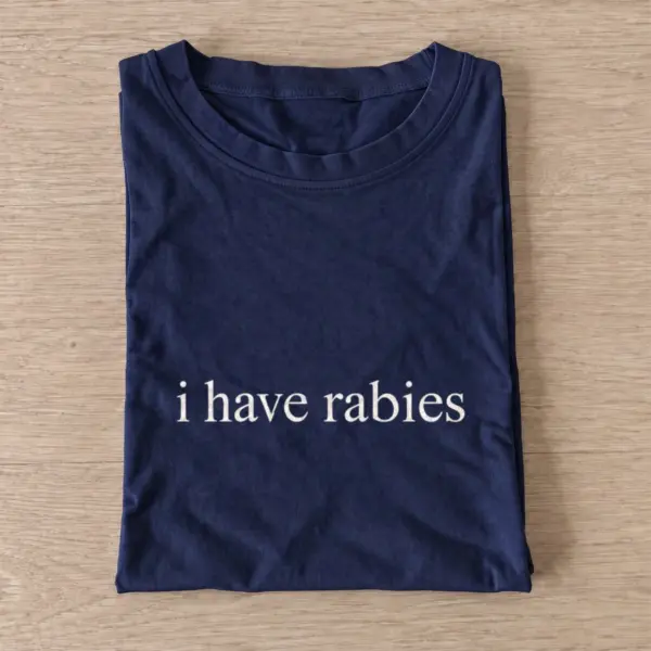 Rabies cream type t shirt navy20rabies cream type.webp
