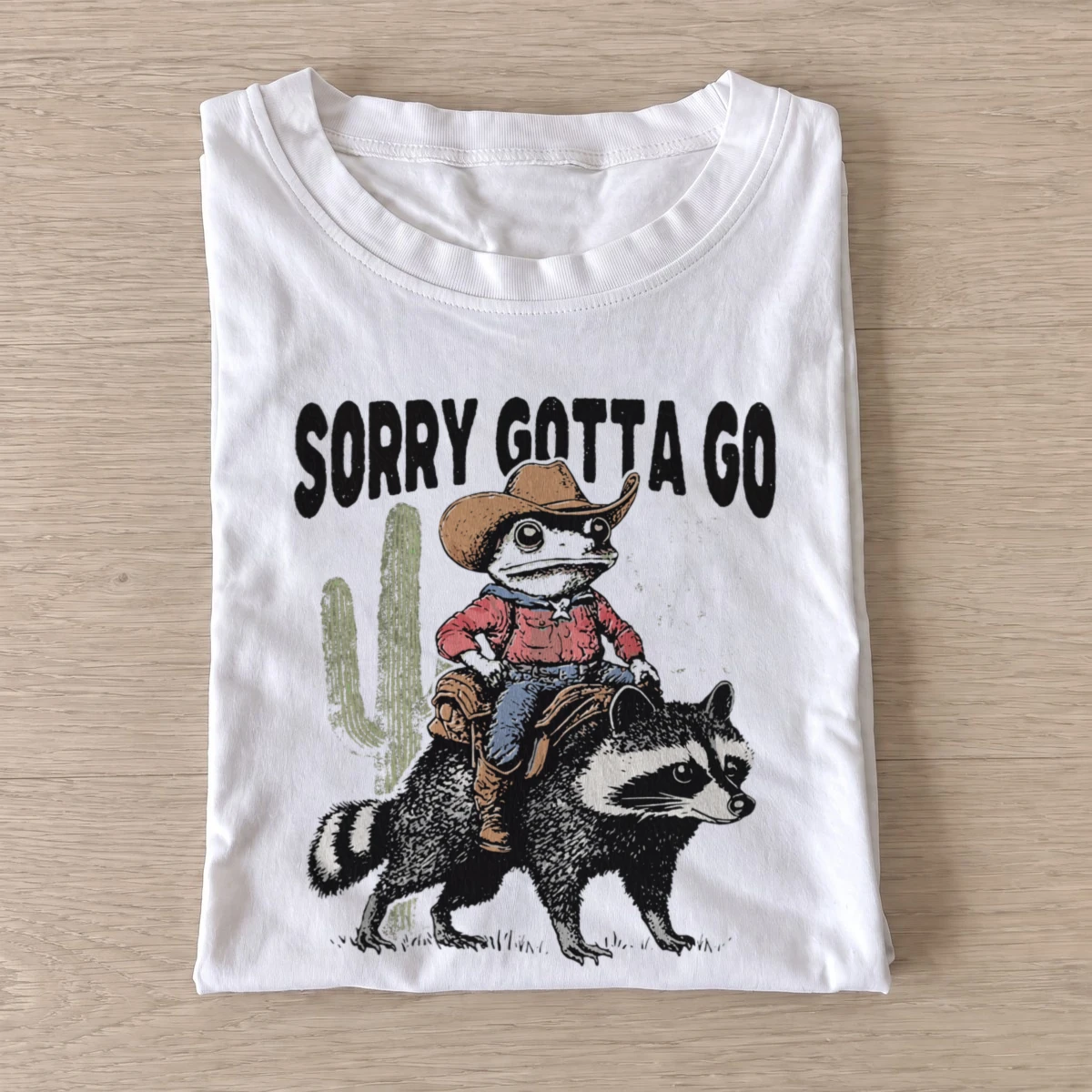 Raccoon riding raccoon t shirt white20raccoon riding raccoon.webp