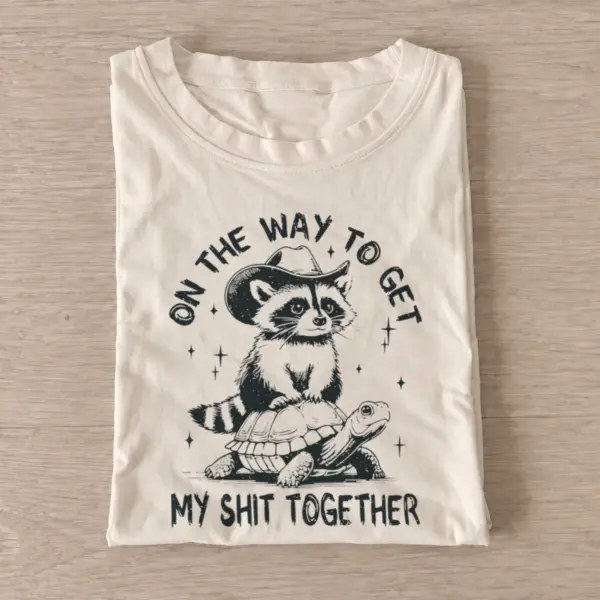 Raccoon turtle journey t shirt sand20raccoon turtle journey.webp