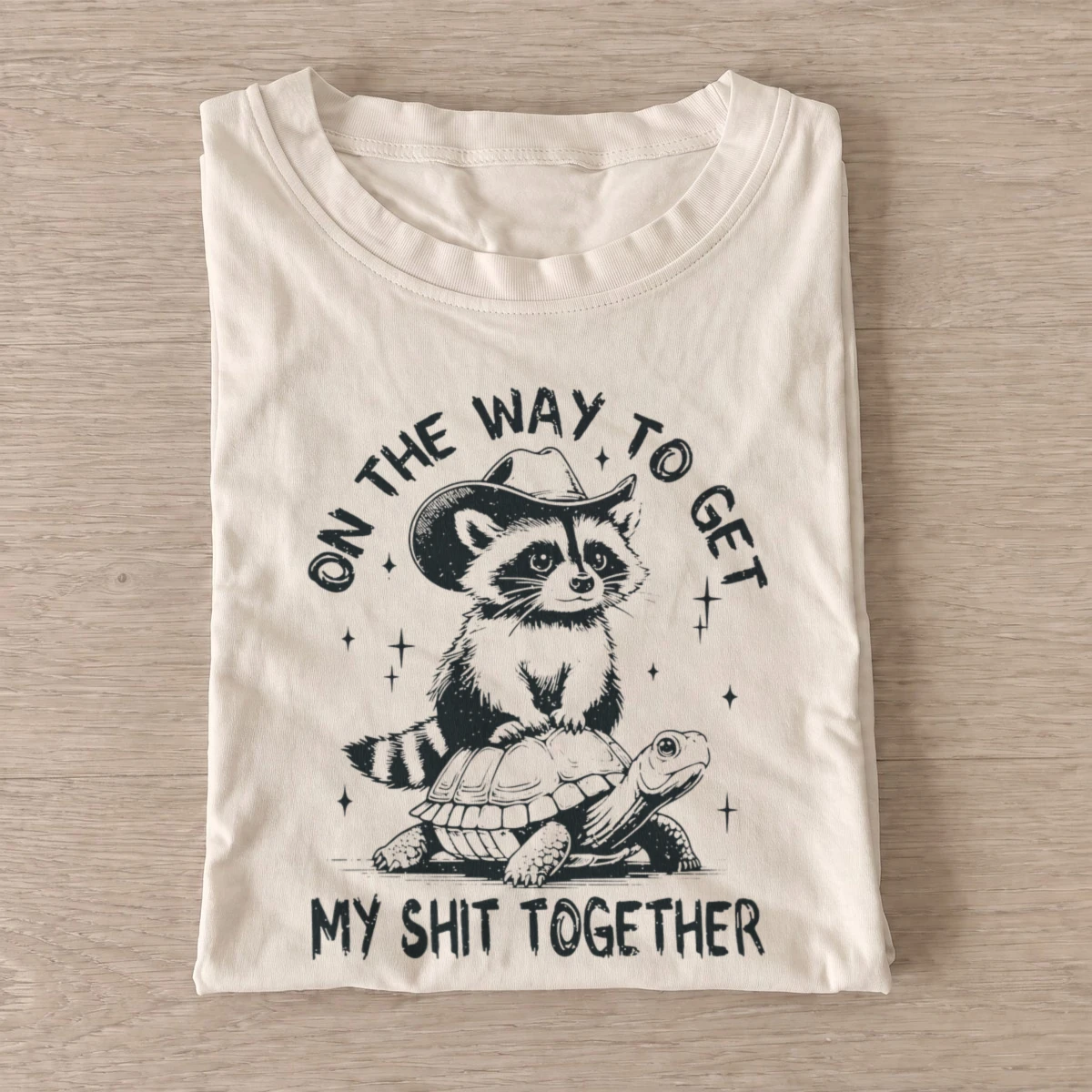 Raccoon turtle journey t shirt sand20raccoon turtle journey.webp