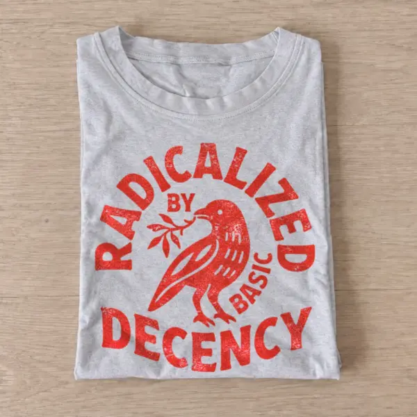 Radicalized by basic decency crow t shirt gray20radical decency crow.webp