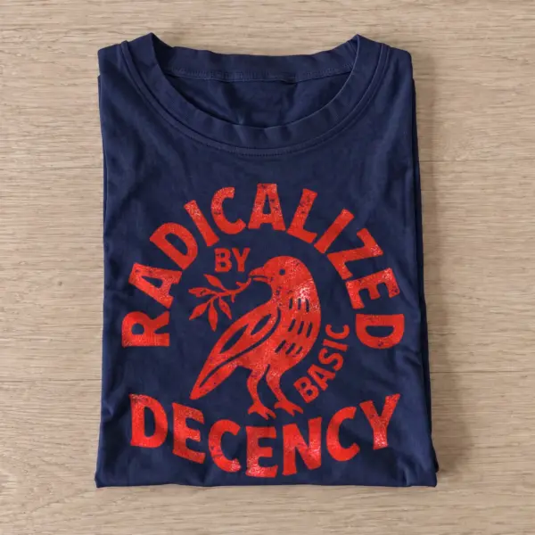 Radicalized by basic decency crow t shirt navy20radical decency crow.webp