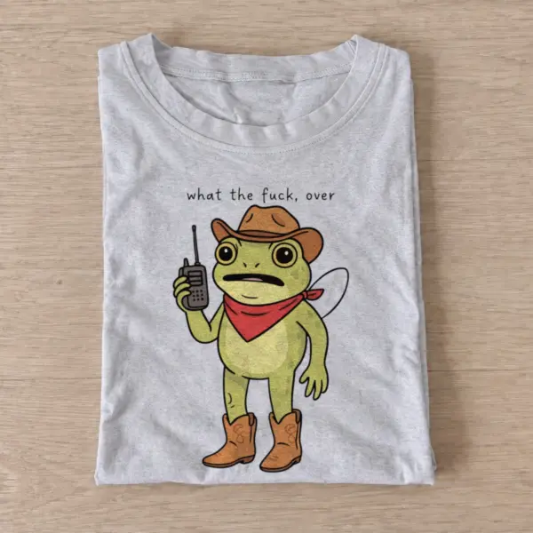 Radio cowboy frog t shirt gray20radio cowboy frog.webp
