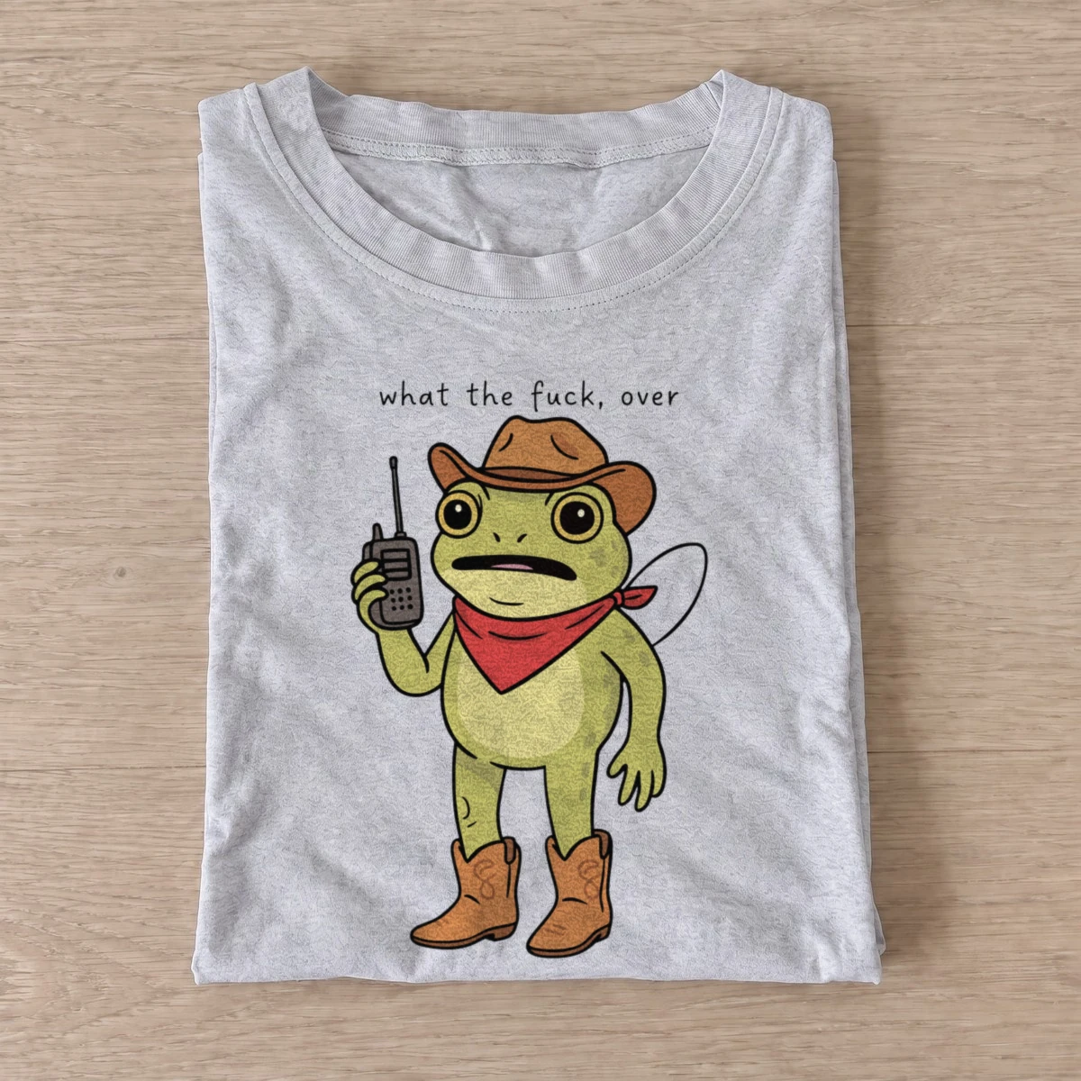 Radio cowboy frog t shirt gray20radio cowboy frog.webp
