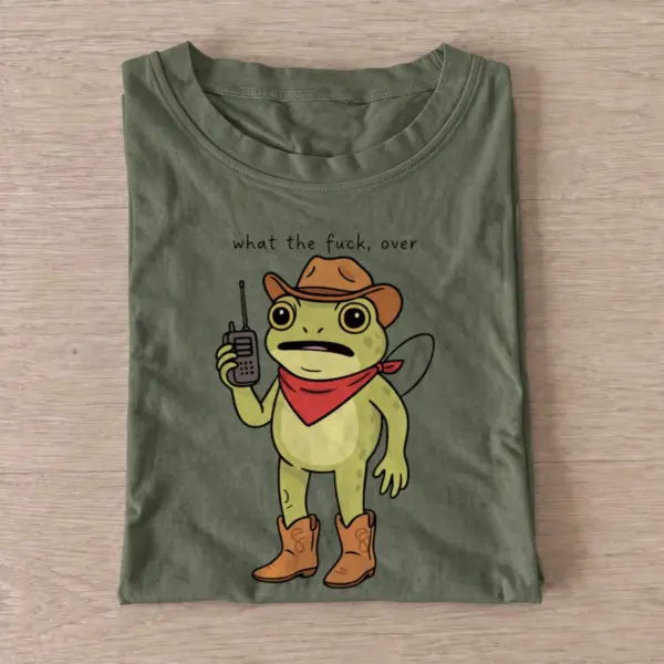 Radio cowboy frog t shirt olive20radio cowboy frog.webp
