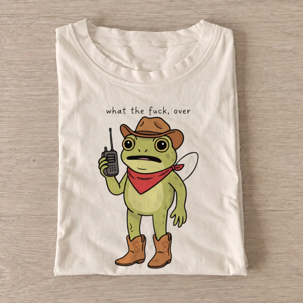 Radio cowboy frog t shirt sand20radio cowboy frog.webp
