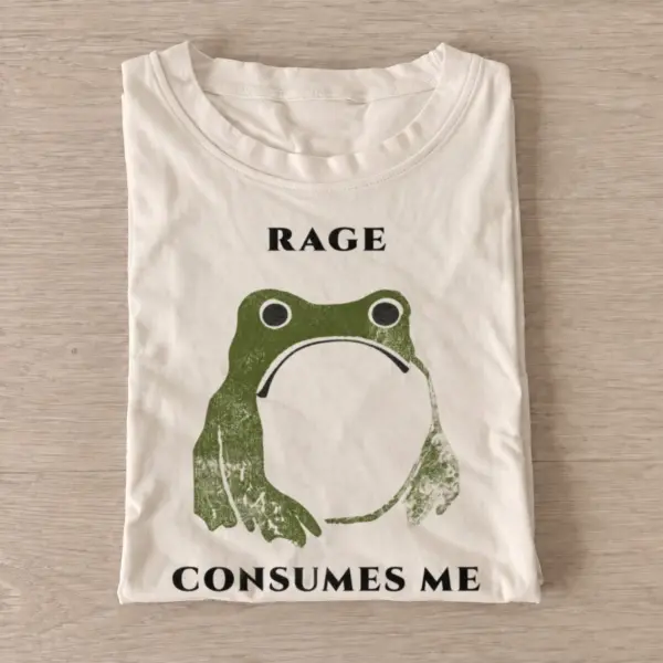Rage consumes me frog t shirt sand20rage consumes frog.webp