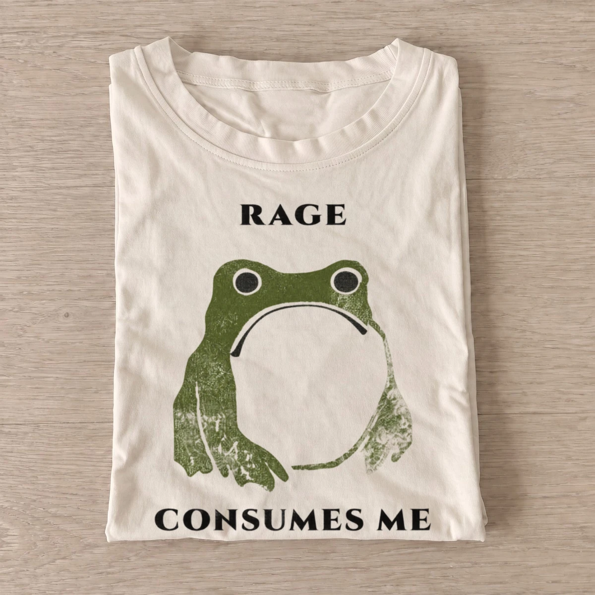 Rage consumes me frog t shirt sand20rage consumes frog.webp