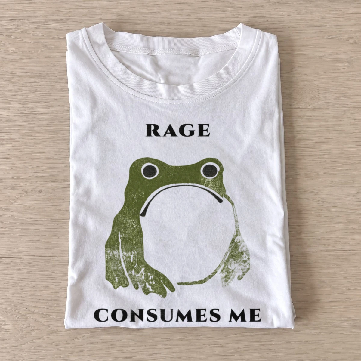 Rage consumes me frog t shirt white20rage consumes frog.webp