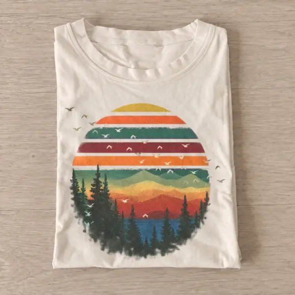 Rainbow mountain sunset t shirt sand20rainbow mountain sunset.webp