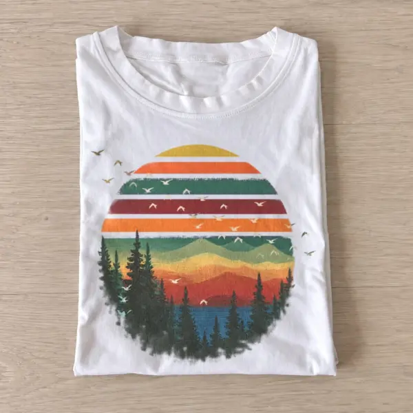 Rainbow mountain sunset t shirt white20rainbow mountain sunset.webp