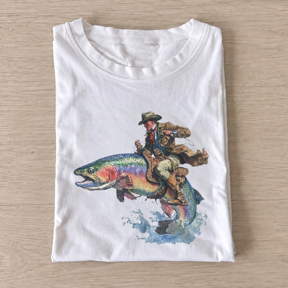 Rainbow rider t shirt white rainbow rider