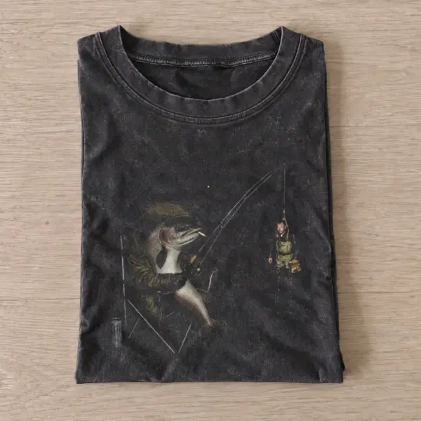 Rainbow Trout Catches Fisherman Vintage Fishing T-Shirt — graphic design