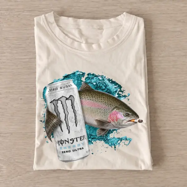 Rainbow trout energy t shirt sand20rainbow trout energy.webp