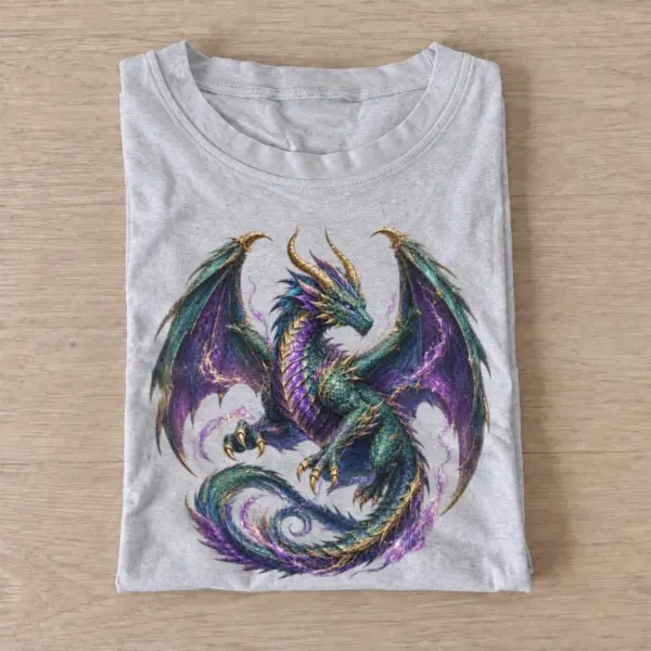 Rainbow winged dragon t shirt gray20rainbow winged dragon.webp