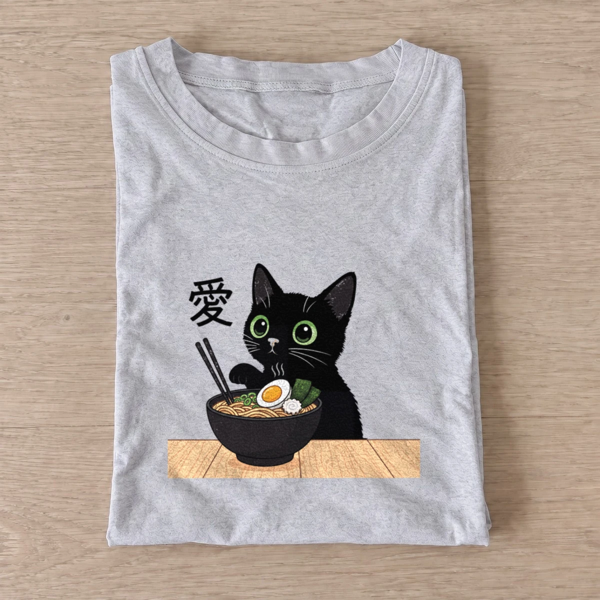 Ramen love cat t shirt gray20ramen love cat.webp