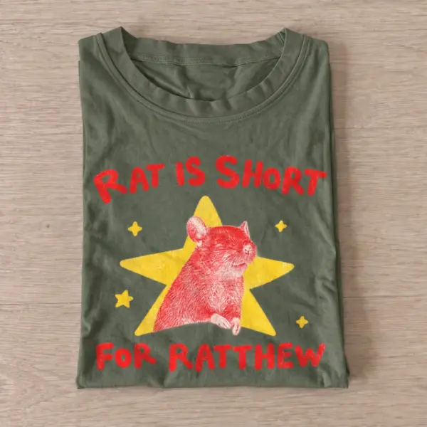 Rat is short for ratthew t shirt olive20rat is ratthew.webp